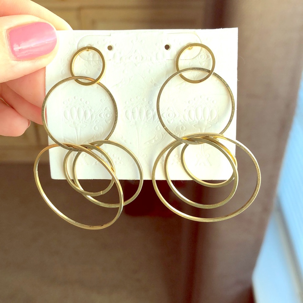 Gold earrings